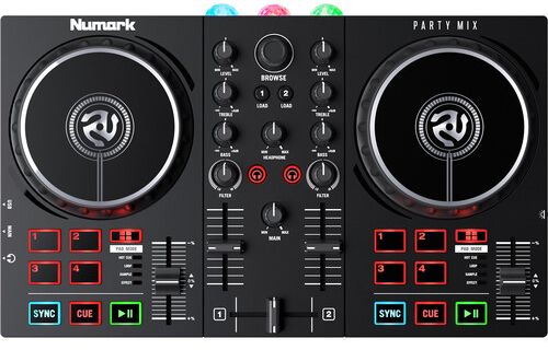 Numark Mixstream Pro Go Battery-Powered Standalone Streaming 2-Channel DJ  Controller 