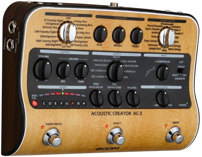 Pedal　Zoom　Creator　AC-3　Musique　Acoustic　Guitar　DI/Effects　Dépôt