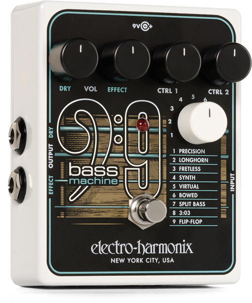 Electro Harmonix BASS9 Bass Machine, 9.6DC-200 PSU included