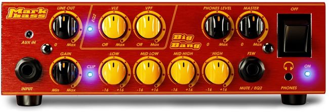 MarkBass BIG BANG 500 Watts 4 band eq Bass head | Musique Dépôt