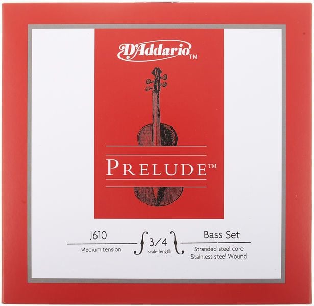 D'Addario J610-3/4M Prelude Double Bass String Set