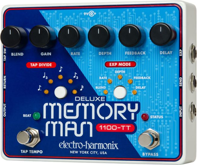 DELUXE MEMORY MAN, TAP TEMPO 1100mS Analog Delay | Musique Dépôt