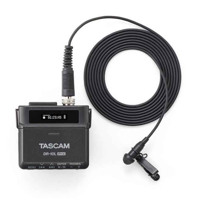 Tascam DR-10L-PRO 32-Bit Float Field Recorder and Lavalier Mic
