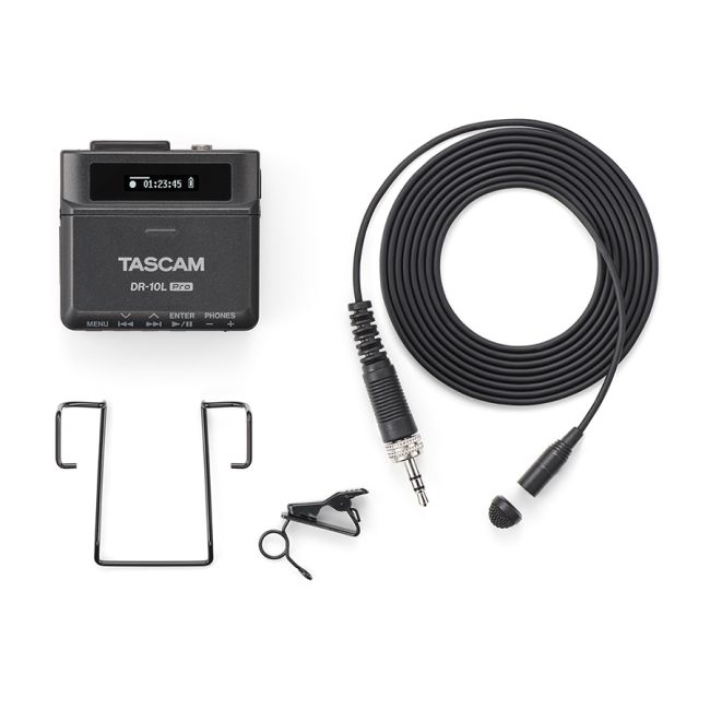 Tascam DR-10L-PRO 32-Bit Float Field Recorder and Lavalier Mic