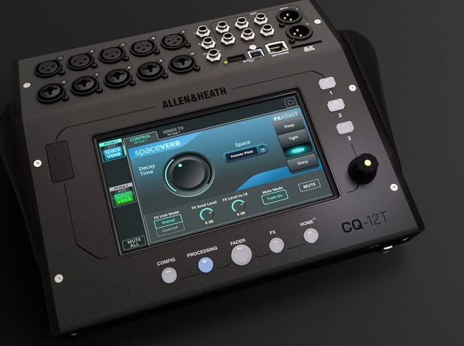 Allen & Heath CQ-12T Ultra-Compact Digital Audio Mixer with Touch 