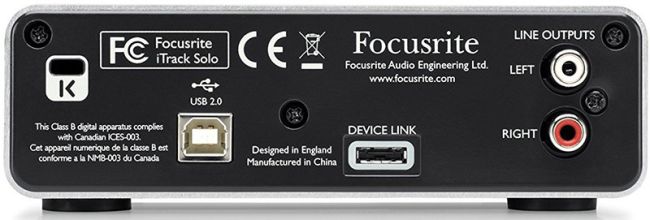 Focusrite iTrack Solo interface audio iOS | Musique Dépôt