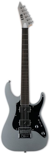 LTD KS M-6 6-String Metallic Silver Electric Guitar | Musique Dépôt