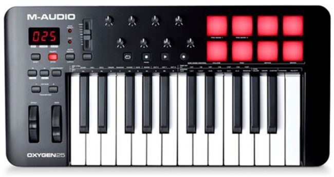 M-Audio Oxygen 25-Key USB MIDI Keyboard Controller | Musique Dépôt