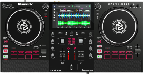 Numark Mixstream Pro Standalone DJ Console With WIFI Music Streaming and  Built-In Speakers
