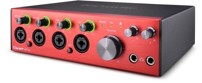 Focusrite Clarett+ 4Pre 18-in/8-out Audio Interface | Musique Dépôt