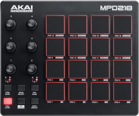 Akai MPD218 Pad Controller | Music Depot | Musique Dépôt