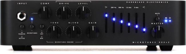 Darkglass Electronics MICROTUBES 900 v2 900W RMS Bass Amplifier with  selectable Microtubes Engine