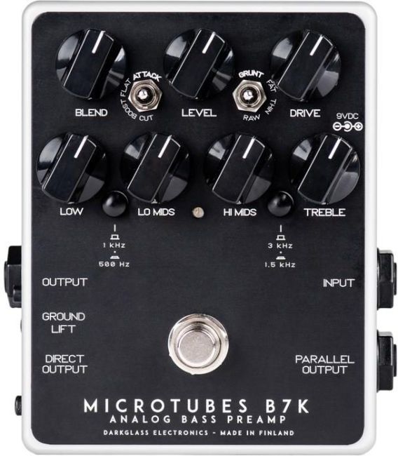 MICROTUBES B7K V2 Analog Bass Pre: B3K overdrive, EQ Pedal