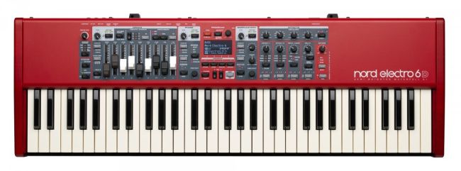 NORD Electro6 61, semi-weighted waterfall action + drawbars 