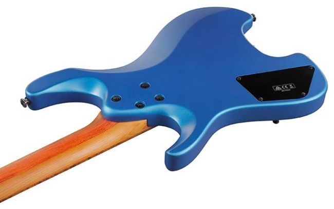 Q52 Headless Electric Guitar Laser Blue Matte 5 Way Switch 