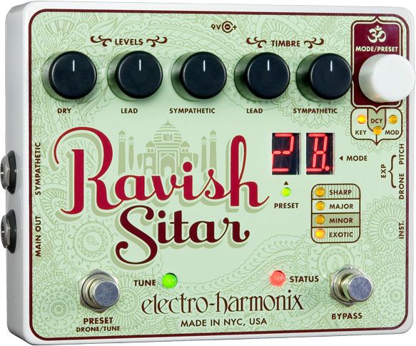 Electro Harmonix RAVISH SITAR Sitar Emulator 9.6DC-200 PSU included