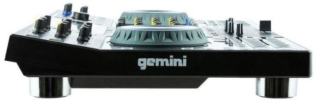 Gemini Sound SDJ-4000 Standalone / MIDI Contrôleur DJ Equipment Console de  Console avec 2 Ponts, mélangeur Audio à 4 Canaux, Roues de Joges