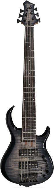 Basse Electrique 6 Cordes M. Miller M7 ALDER-6 TBK RN Transparent Black