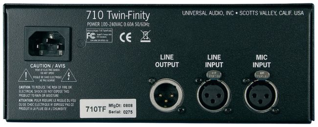 Universal Audio 710 Twin-Finity Préampli Micro