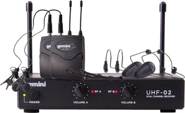 Gemini UHF 02HL Wireless Lavalier Microphone System Musique D p t