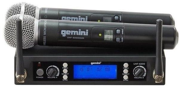 Gemini UHF 6200M Wireless Microphone System Music Depot