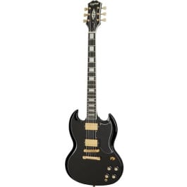 Epiphone SG Custom Ebony - 3-Pickup Electric Guitar | Musique