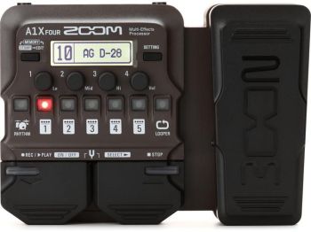 Zoom B1X FOUR Bass Multi-effects Processor, Expression Pedal