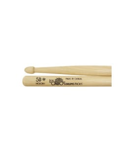 Los Cabos LCD5BH 5B Hickory Drum Sticks - White