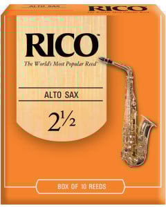 Rico RJA1025 Alto Sax Reeds, Strength 2.5 each