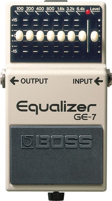 【10287】 BOSS GE-7 graphic equalizer GE-7 7 BAND GRAPHIC EQUALIZER PEDAL | Tom Lee Music