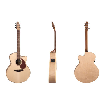 SEAGULL 051960 Performer Cutaway Mini Jumbo Flame Maple Presys II acoustic guitar