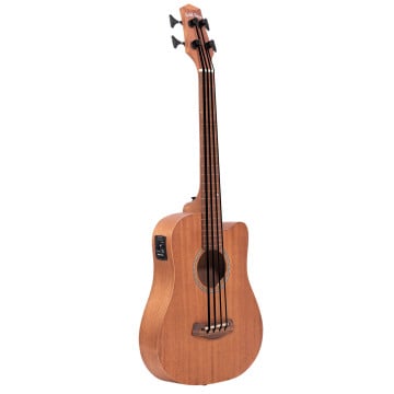 Gold Tone M-BassFL 23 Inch Fretless Acoustic Electric MicroBass with Gigbag