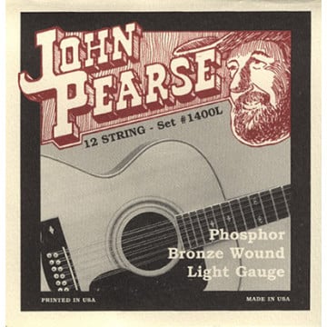 John Pearse JP1400L Light Cordes de Guitare Acoustique 12-corde