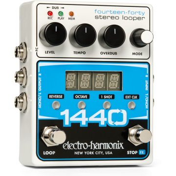 Electro Harmonix 1440 LOOPER STÉRÉO avec 20 Boucles & 24 Minutes de Temps d'Enregistrement, 9.6DC-200 PSU inclus