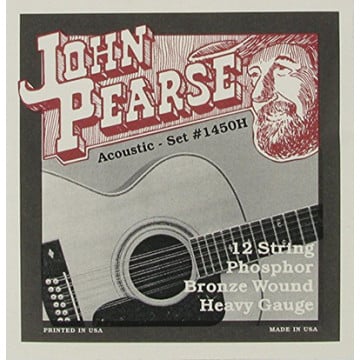 John Pearse JP1450H Cordes de Guitare Acoustique Accordage en Do# 12-corde
