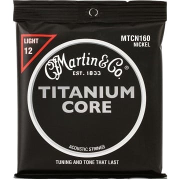 MARTIN 41MTCN160 Cordes, Titanium / Nickle pack léger