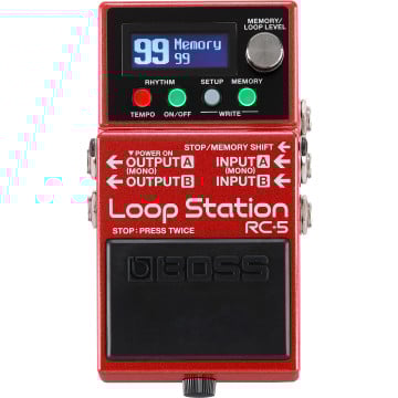BOSS RC-5 Loop Station avec 13h de temps d'enregistrement et 57 beats de batterie