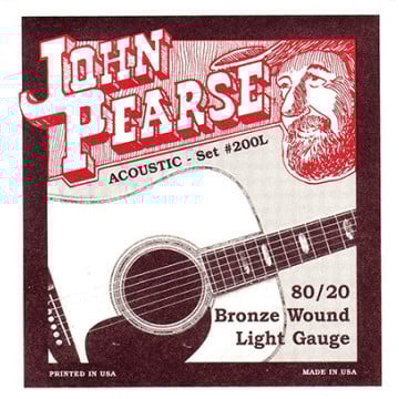 John Pearse JP200L Light Cordes de Guitare Acoustique