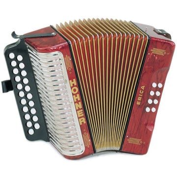 Hohner 3000AR 1600/2 Erica Diatonic Accordion in the key of A/D

