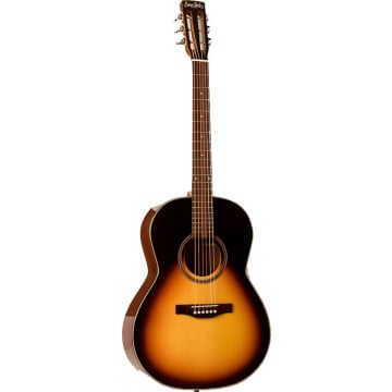 Simon & Patrick Guitare acoustique Woodland Pro Folk Sunburst avec tête fendue