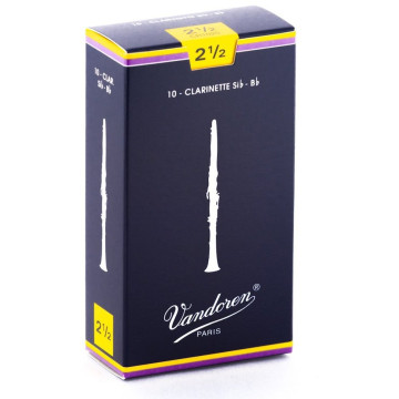 Vandoren CR1025 Anche de clarinette traditionnelle Sib (Force 2.5)