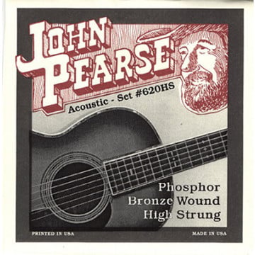 John Pearse JP620HS High Strung Acoustic Guitar Strings