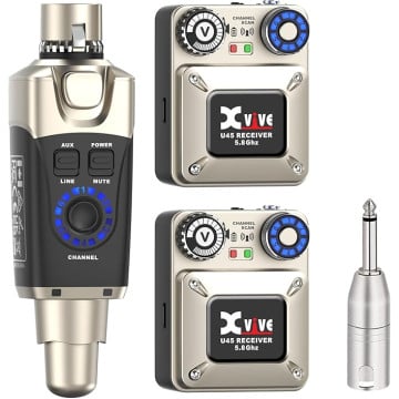 Xvive U45R2 Wireless In-Ear Monitor System with Two Receivers (2.4 GHz)