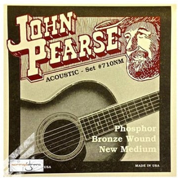 John Pearse JP710NM New Medium Acoustic Guitar Strings