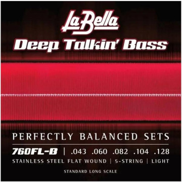 LaBella 760FL-B Deep Talkin' Bass Flat 5String