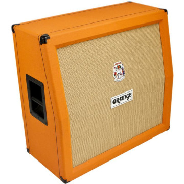 Orange 240 watt cabinet en angle avec 4x12 celestion vintage 30 derrière fermé