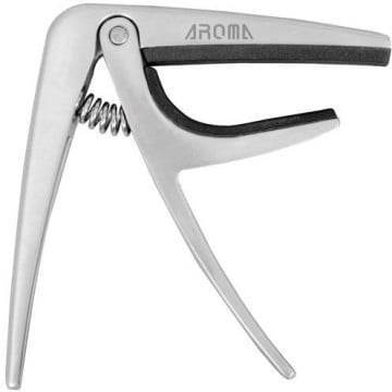 Aroma ac 01 capo de guitare argent