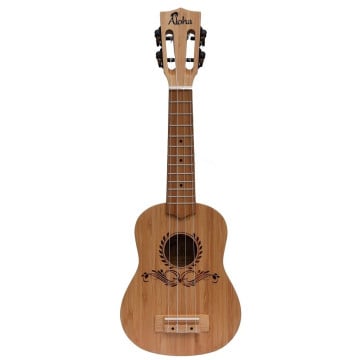 ‌ALOHA UB713 BAMBOO SOLID TOP SIDE&BACK SOPRANO UKULELE
