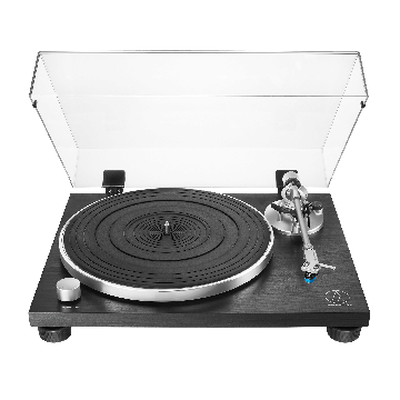 Audio-Technica AT-LPW30 Fully Manual Belt-Drive Turntable with black wood finish