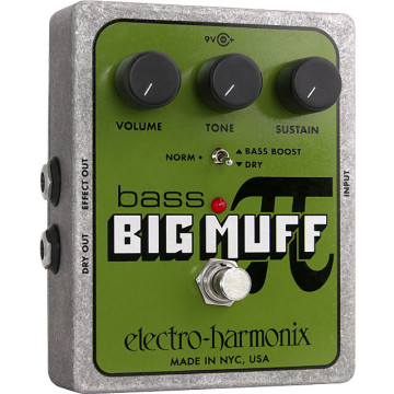 Electro Harmonix BASS BIG MUFF PI Distortion/Sustainer  Battery inc, 9.6DC-200 PSU optional